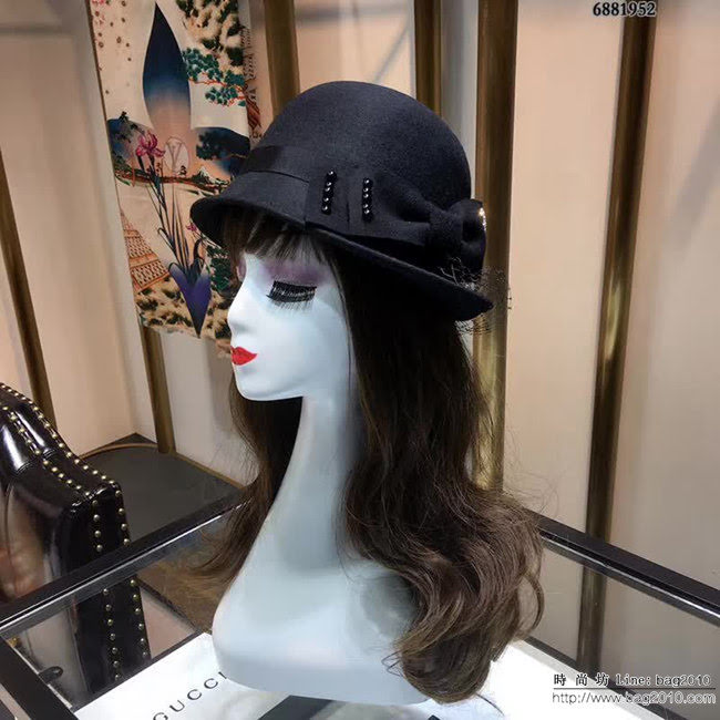 CHANEL香奈兒 百搭款 秋冬爆款 羊毛小盆帽 6881952 LLWJ6289